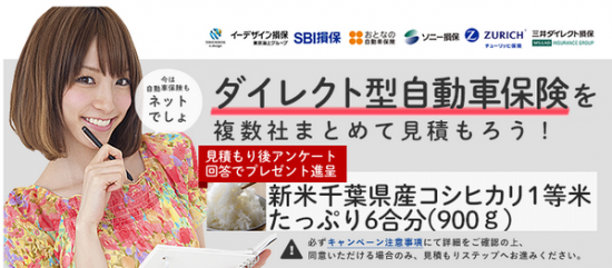 楽天自動車保険のキャンペーン