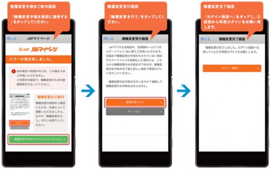 JAFデジタル会員証の連携解除の手順②