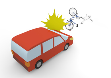 自転車と自動車が事故を起こした場合の過失相殺